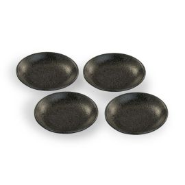 4pc Kozara Small plate -Black Matte Suisho **SP