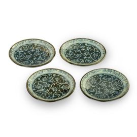 4pc Kozara small plate -Manyo Karakusa **SP
