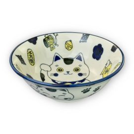 Ramen Bowl -Engi Neko Blue**SP 縁起猫 青