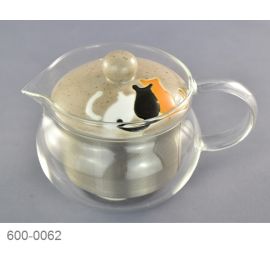 Glass Tea Pot -Cat 猫