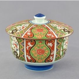 Tea Cup w/lid -Nishiki Chikubai