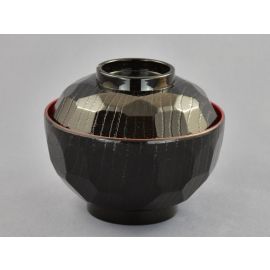 Soup Bowl w/lid -Black3.8 (HR-ABS)
