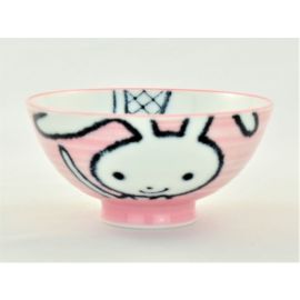Rice bowl  -Rabbit Pink うさぎ
