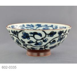 Rice bowl  -Hassui Karakusa Blue 撥水唐草