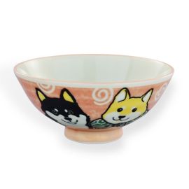 Rice bowl  -Shiba Inu Pink L 柴犬 ピンク