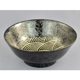 Ramen6.8 Bowl -Kuroraku Seigaiha