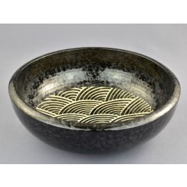 L.Hirakk8 Bowl -Kuroraku Seigaiha