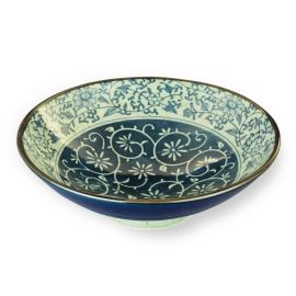 Moribachi Bowl -Manyo Karakusa(D24.0cm) 万葉唐草