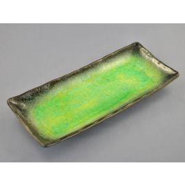 L.S.Rect Plate -Kuro Aizome Green