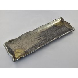 L.S.Rect Plate -Kezuri Tenmoku Shirofuki