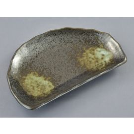 M.Halfmoon Plate -Tenmoku Shirofuki