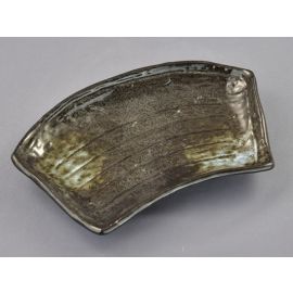 M.Fan Plate -Tenmoku Shirofuki