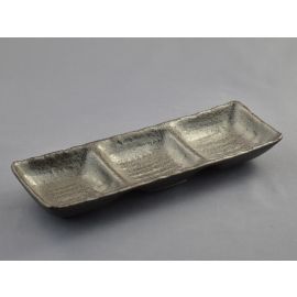 L.3 Divided Sauce Dish -Yuteki Tenmoku