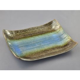 L.Rect Plate -Kuro Aobuki