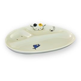 Sectioned Plate -Cat 仕切り皿ネコ