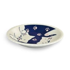 Plate -Sunday Cat Smile  ねこと日曜日 (D21cm)