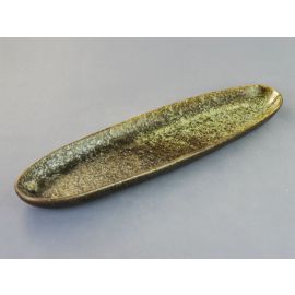 L.Oval Plate -Kuro Yuteki Shirofuki