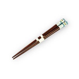 Kids Chopsticks -Tegaki Fukurou Blue 手描ふくろう
