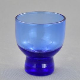Glass Sake Cup -Sakazuki Blue