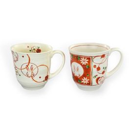 Mug Set/2 -Akae Hanausagi 赤絵花ウサギ