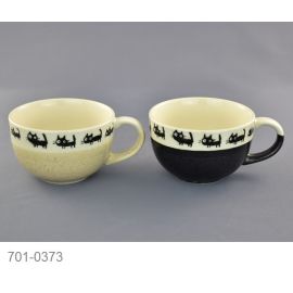 Soup bowl set/2 -Black cat 黒猫