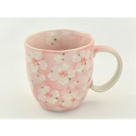 Mug -Yayoi Hand-painted Pink やよい花
