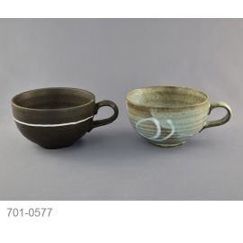Soup bowl set/2 -Kuro Iga 黒伊賀