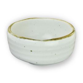 Matcha Tea Bowl -Fuchi Sabi White