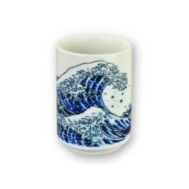 Tea Cup -Hokusai Nami Fuji 北斎波富士