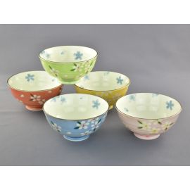 Rice bowl set/5 -Kyosakura 京桜
