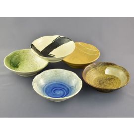 Shallow bowl set/5 -Mingei no Sato 民芸の里