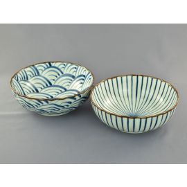 Hira Bowl Set/2 -Nami Tokusa 波十草