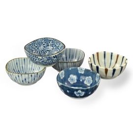 Kobachi Bowl set/5 -Aizome Goyo 藍染五様