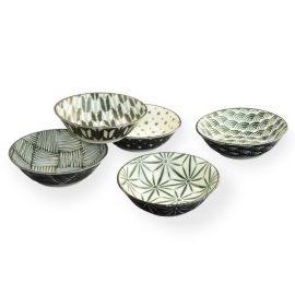 Shallow Bowl Set/5 -Komon *FINAL SALE*
