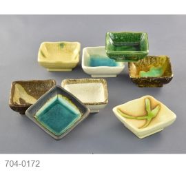 Kozuke Dish Set/8 -Yusai (L7.2cm) 釉彩