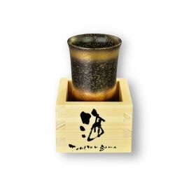 Sake Cup  With Masu -Rinka KinObi 輪華