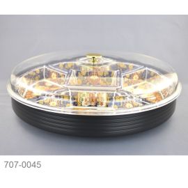 Lazy Susan w/lid -Kinsai Umekacho　金彩梅花鳥