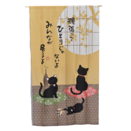 Noren -Black Cat (150cm)