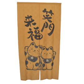 Noren -Lucky Cat (150cm) 笑門来福