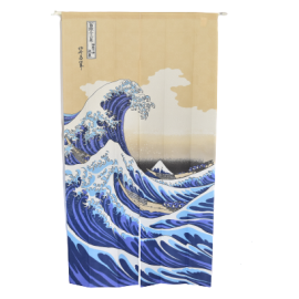 Noren -Hokusai Namiura, Great Wave (150cm) 神奈川沖浪裏