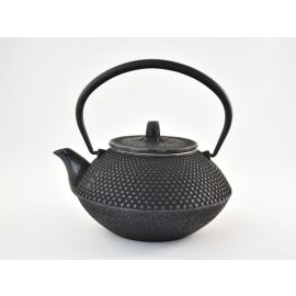 NANBU Iron Tea pot -Maru Arare Black (0.8L) 南部鉄急須