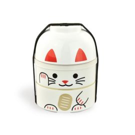BENTO Box -Manekineko White (850ml) 招き猫(白)