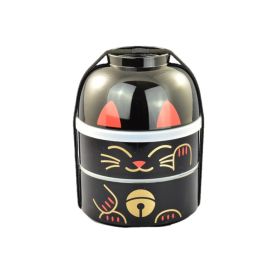 BENTO Box -Manekineko-BK (850ml) 招き猫(黒)
