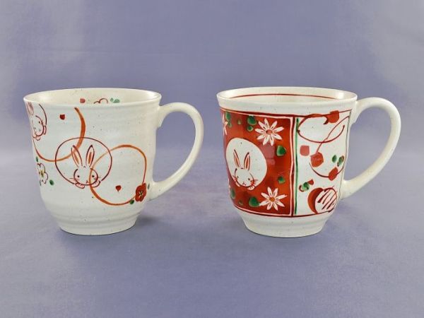 Mug Set/2 -Akae Hanausagi 赤絵花ｳｻｷﾞ